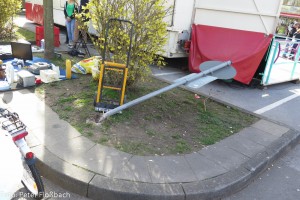 Schild am Festplatz